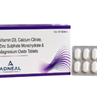 Vitamin D3, Calcium Citrate, Zinc Sulphate Monohydrate & Magnesium Oxide Tablets